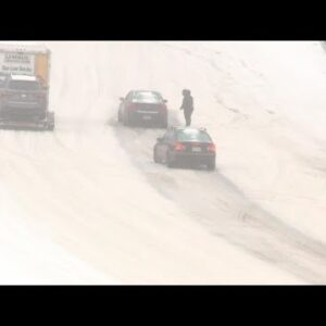 Winter storm: Drivers get stuck on icy I-277 in Charlotte, NC